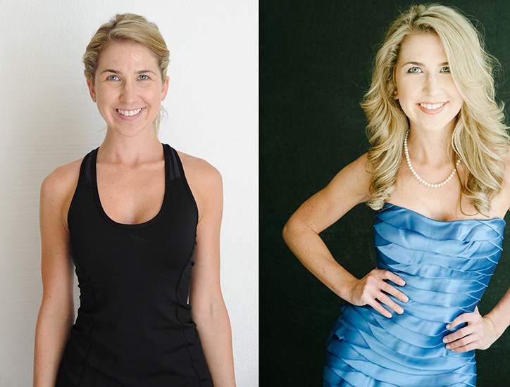 Portrait photo from before and after section